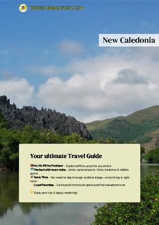 example page 0 from our offline Travel Guide for New Caledonia